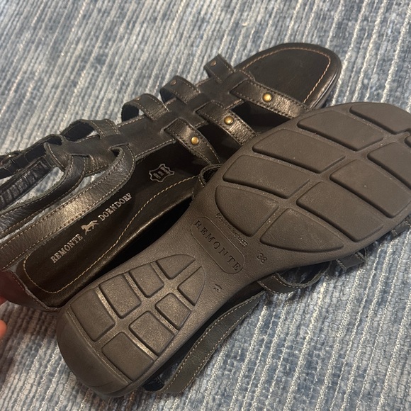 NWOT Remonte Dorndorf Elegant Black Strappy Sandals size 38, 8 - Picture 6 of 8